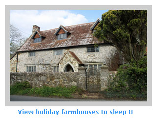 family holiday farmhouse for 8
