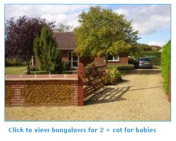self catering bungalows for 2 + cot to rent for holidays and short breaks