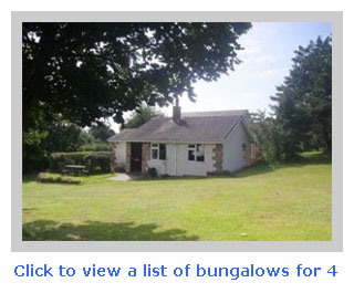 bungalows for 4 to rent for family holidays