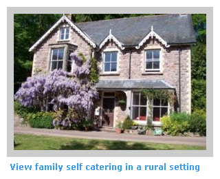 family self catering holidays in a rural setting